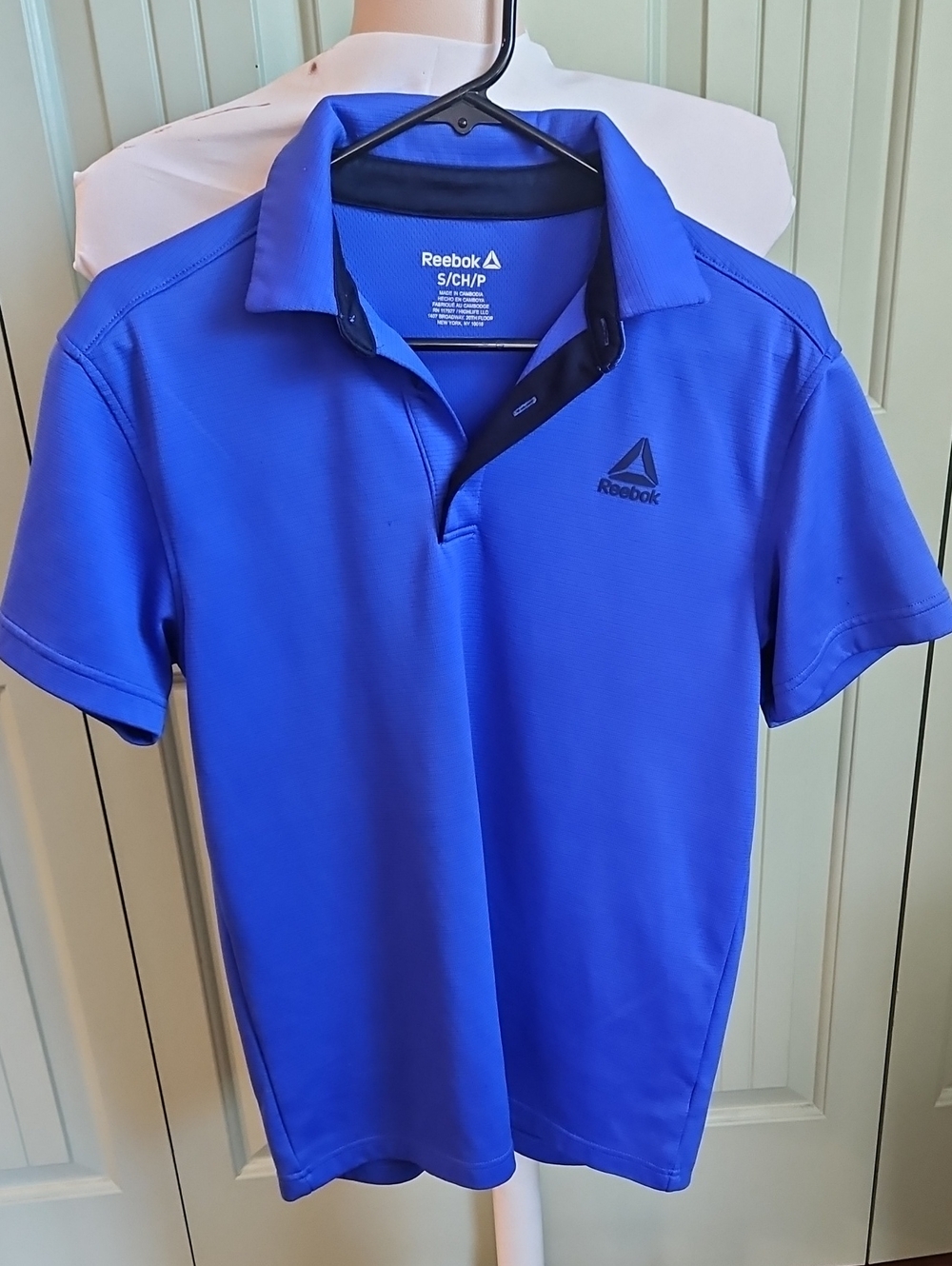 Reebok Men’s Royal Blue Polo with Contrast Trim